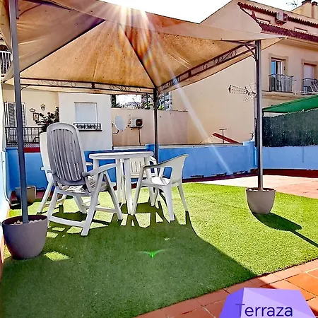 Casa Azul En El Centro De Boliches Ferienhaus
